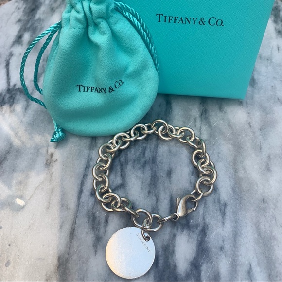 Tiffany & Co. round tag charm bracelet